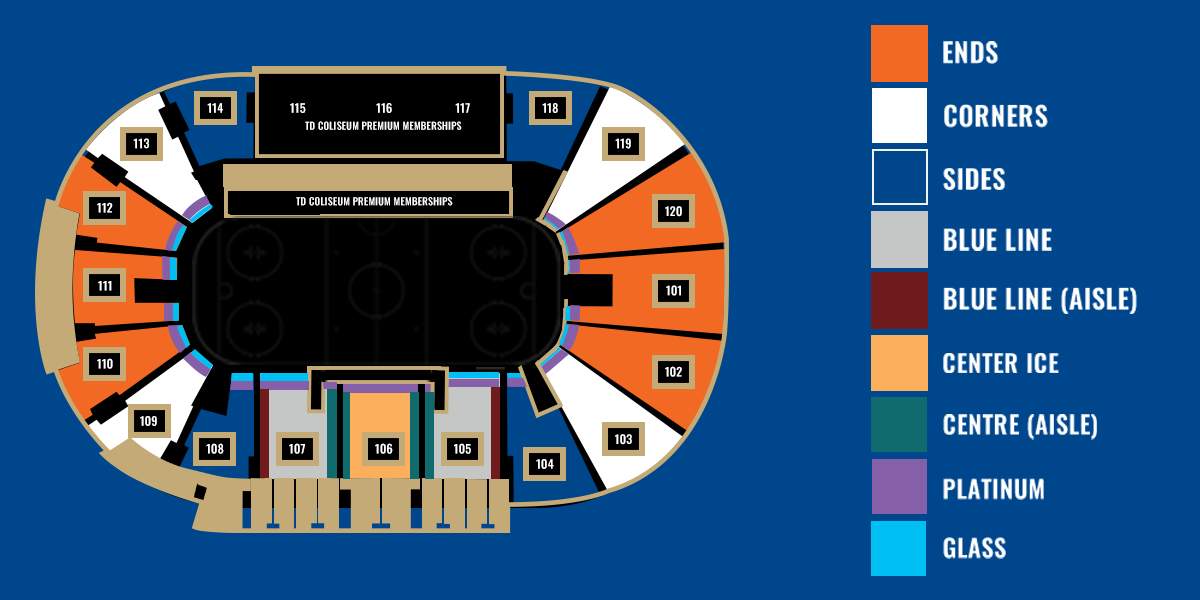 Hamilton Hammers Seat Map