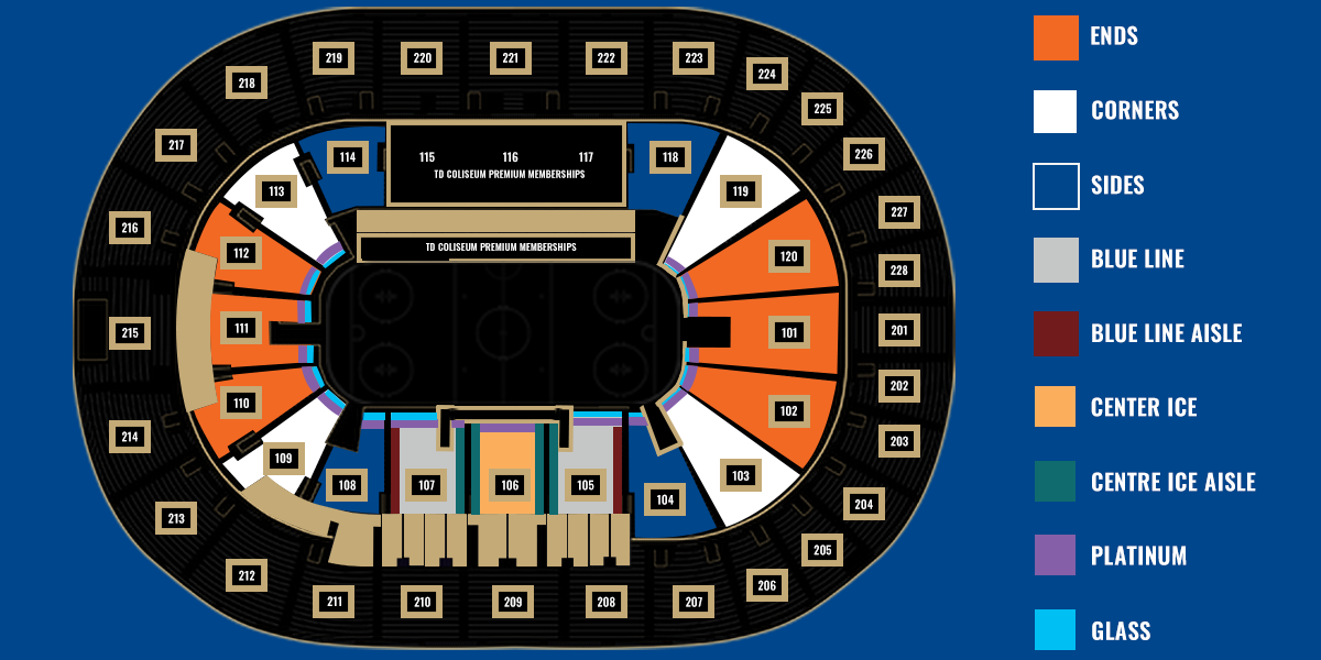 Hamilton Hammers Seat Map